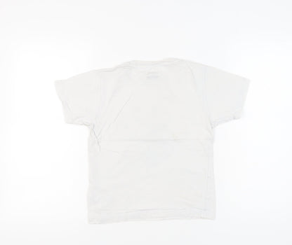 Vans Unisex Kids White Graphic Print Classic Fit Cotton XL T-Shirt