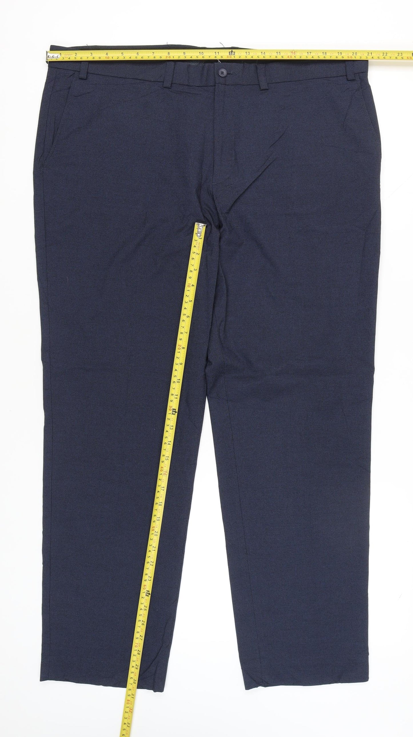 Tu Man Blue Tailored Fit Men’s Dress Trousers 40W 31L