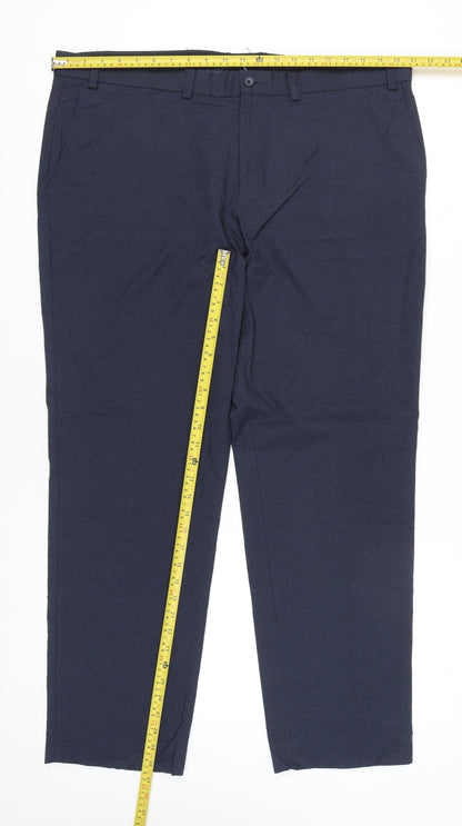 Tu Man Blue Tailored Fit Men’s Dress Trousers 40W 31L