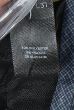 Tu Man Blue Tailored Fit Men’s Dress Trousers 40W 31L