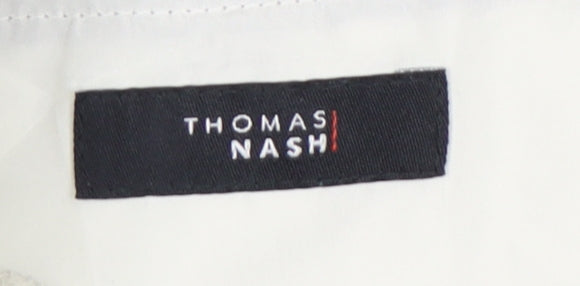 Thomas Nash Men's Grey 30in Waist 31in Leg Pleated Dress Pants