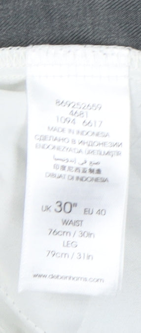 Thomas Nash Men's Grey 30in Waist 31in Leg Pleated Dress Pants