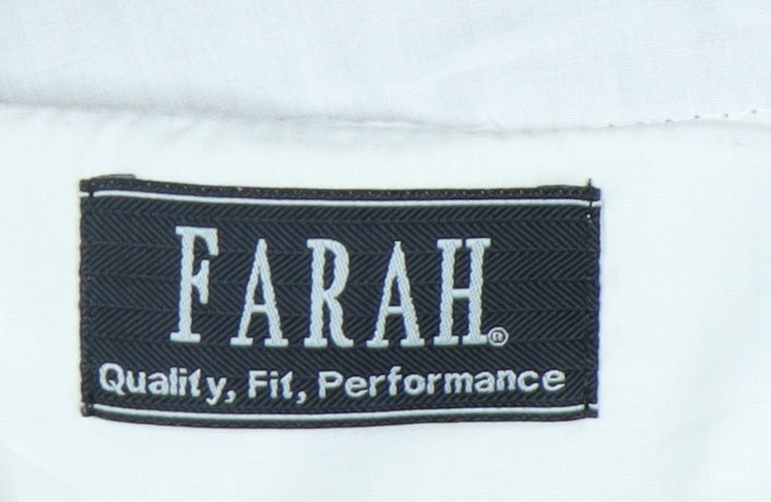 Farah Men’s Brown 36W 31L Dress Pants Polyester Straight Leg