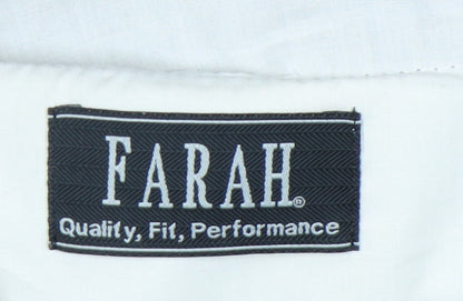 Farah Men’s Brown 36W 31L Dress Pants Polyester Straight Leg