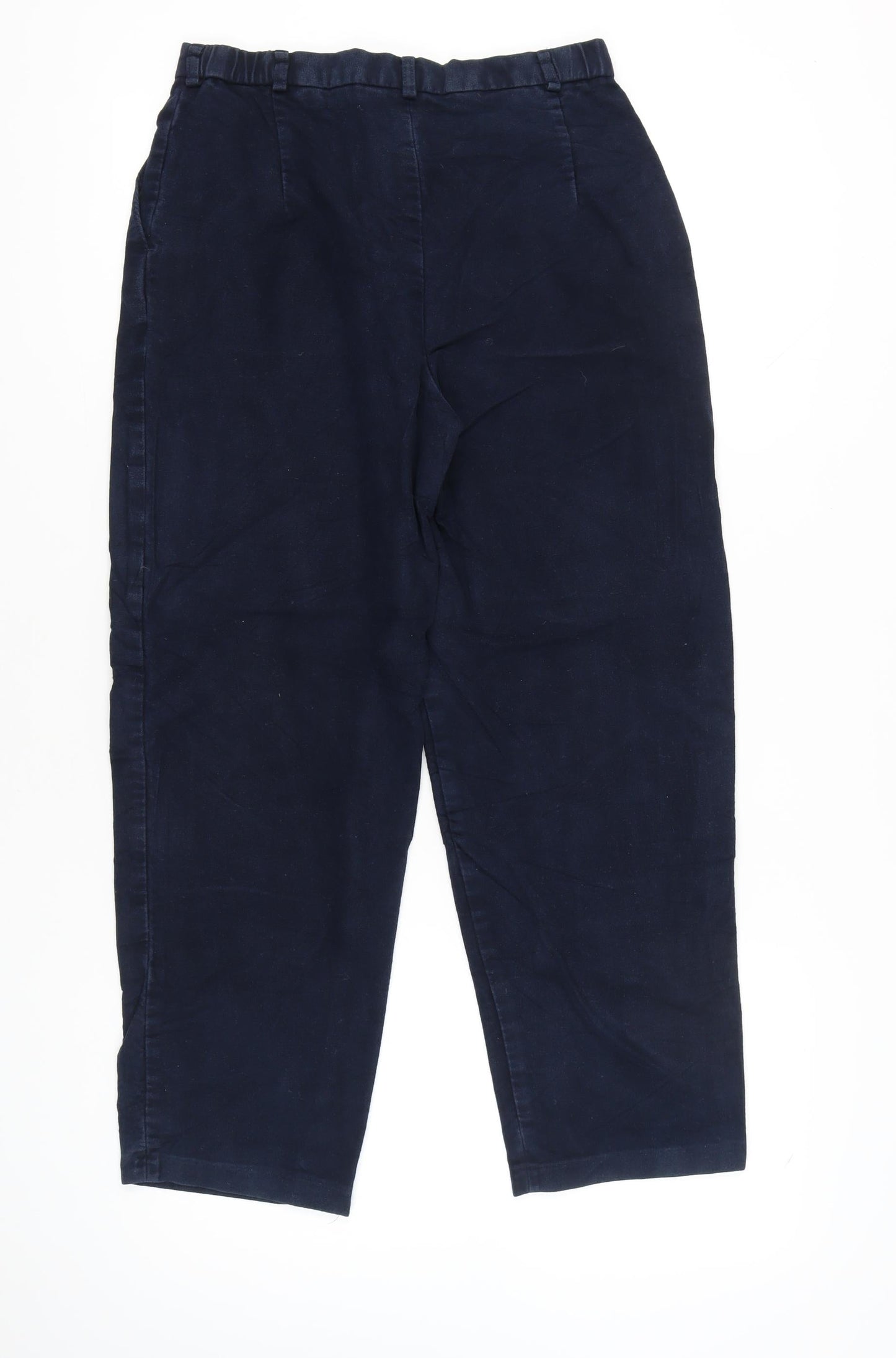 Womens UK Size 12 Country Collection Regular Fit Chino Blue Trousers