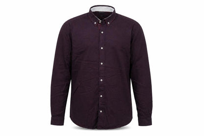 Next Men’s XL Red Button-Up Cotton Long Sleeve Shirt