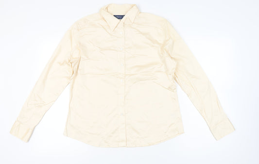 Womens UK Size 18 Hilditch & Key Beige Classic Button-Up