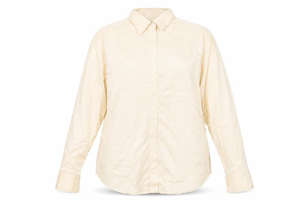 Womens UK Size 18 Hilditch & Key Beige Classic Button-Up