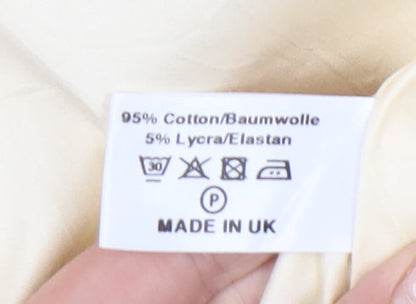 Womens UK Size 18 Hilditch & Key Beige Classic Button-Up