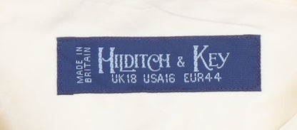 Womens UK Size 18 Hilditch & Key Beige Classic Button-Up