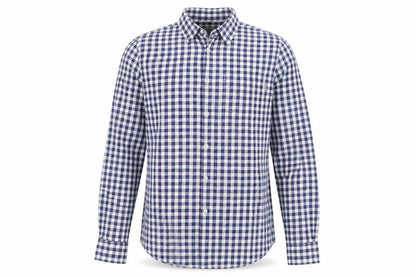 Jack Wills Men's Blue Checked Button-Down Cotton Shirt XS