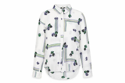 Womens UK Size 10 NEXT White Basic Button-Up