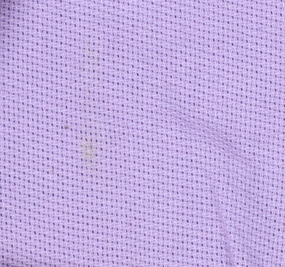 Cotton Traders Men’s Purple 2XL Long Sleeve Polo Shirt Casual Cotton