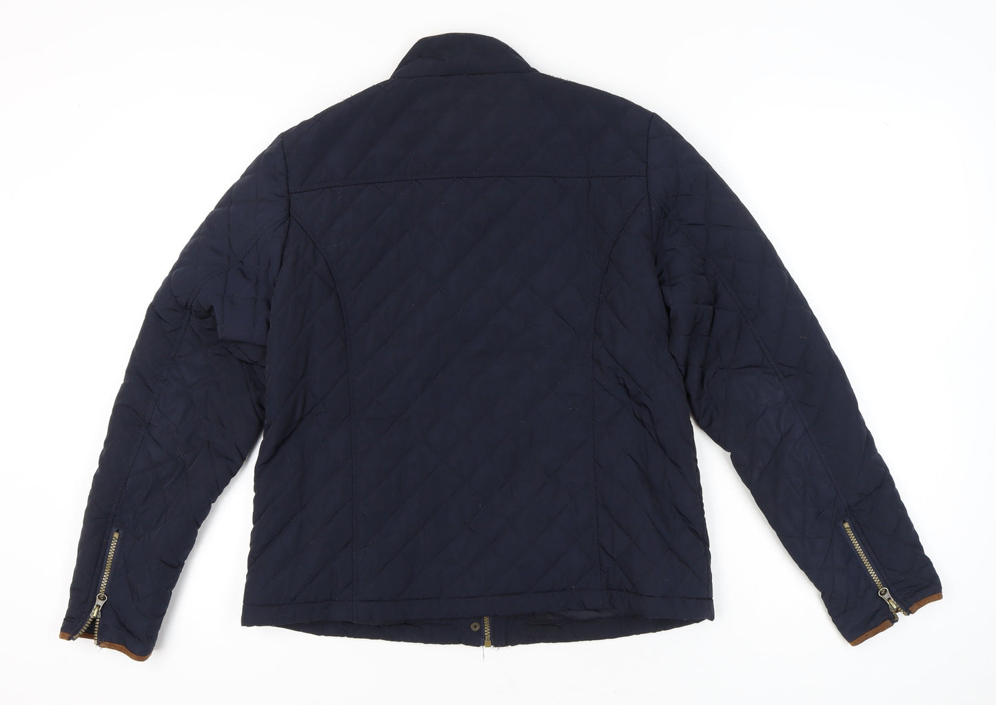 Womens UK Size 14 Harvey & Jones Blue Quilted Coat