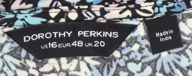 Dorothy Perkins Women’s Blue Floral Shift Dress UK 20