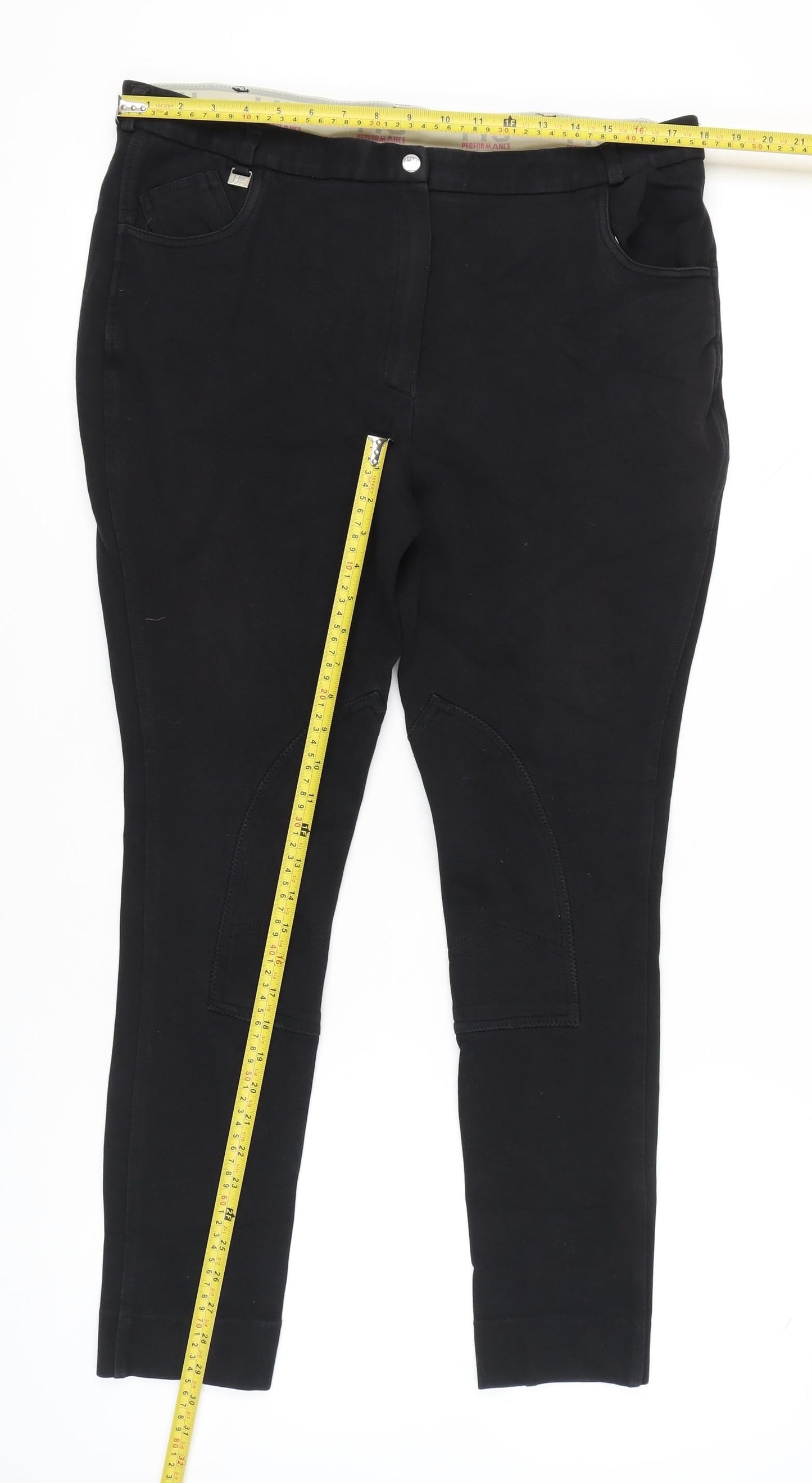 Hy Performance Womens Black Size 10 Slim Jegging Trousers