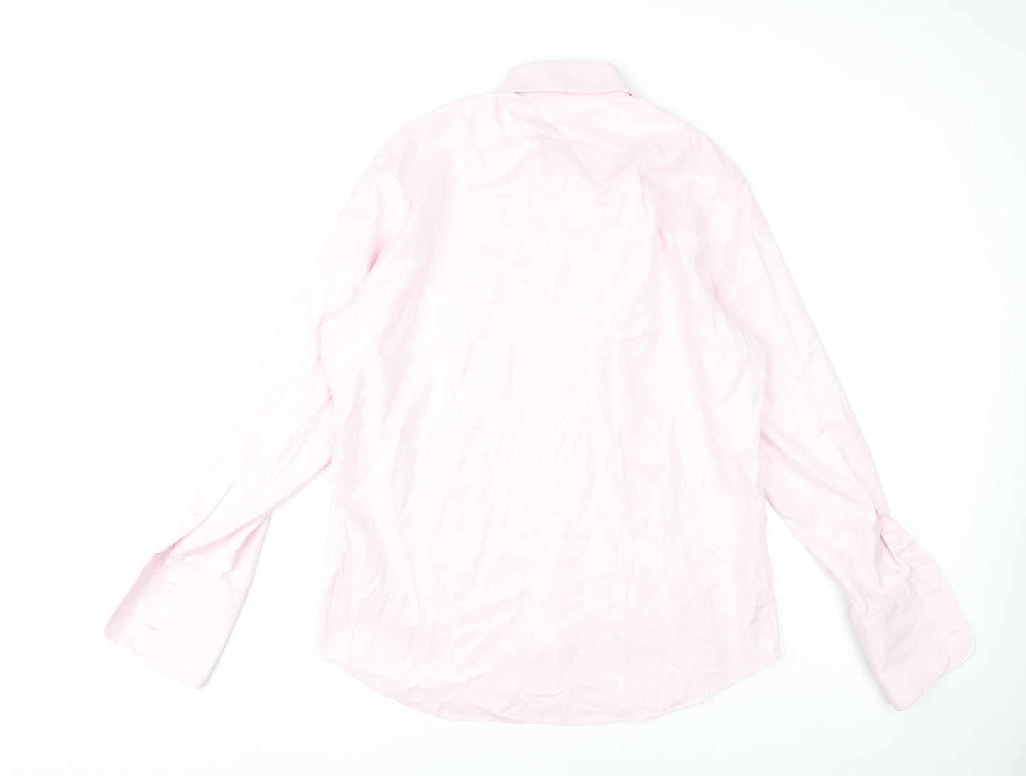 Mens UK Collar Size 16.5 Guthrie & Valentine Smart Pink  Dress Shirt