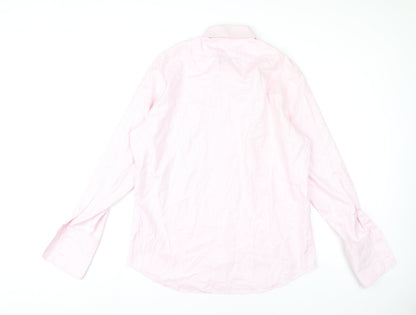 Mens UK Collar Size 16.5 Guthrie & Valentine Smart Pink  Dress Shirt