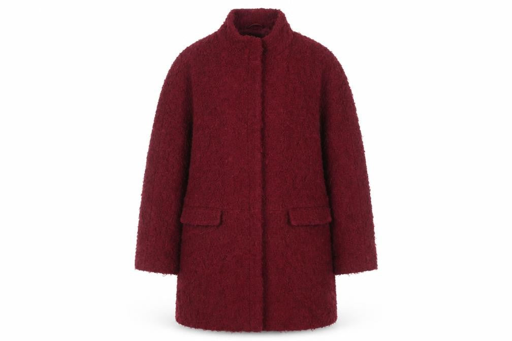 Womens UK Size 14 Monsoon Red Overcoat