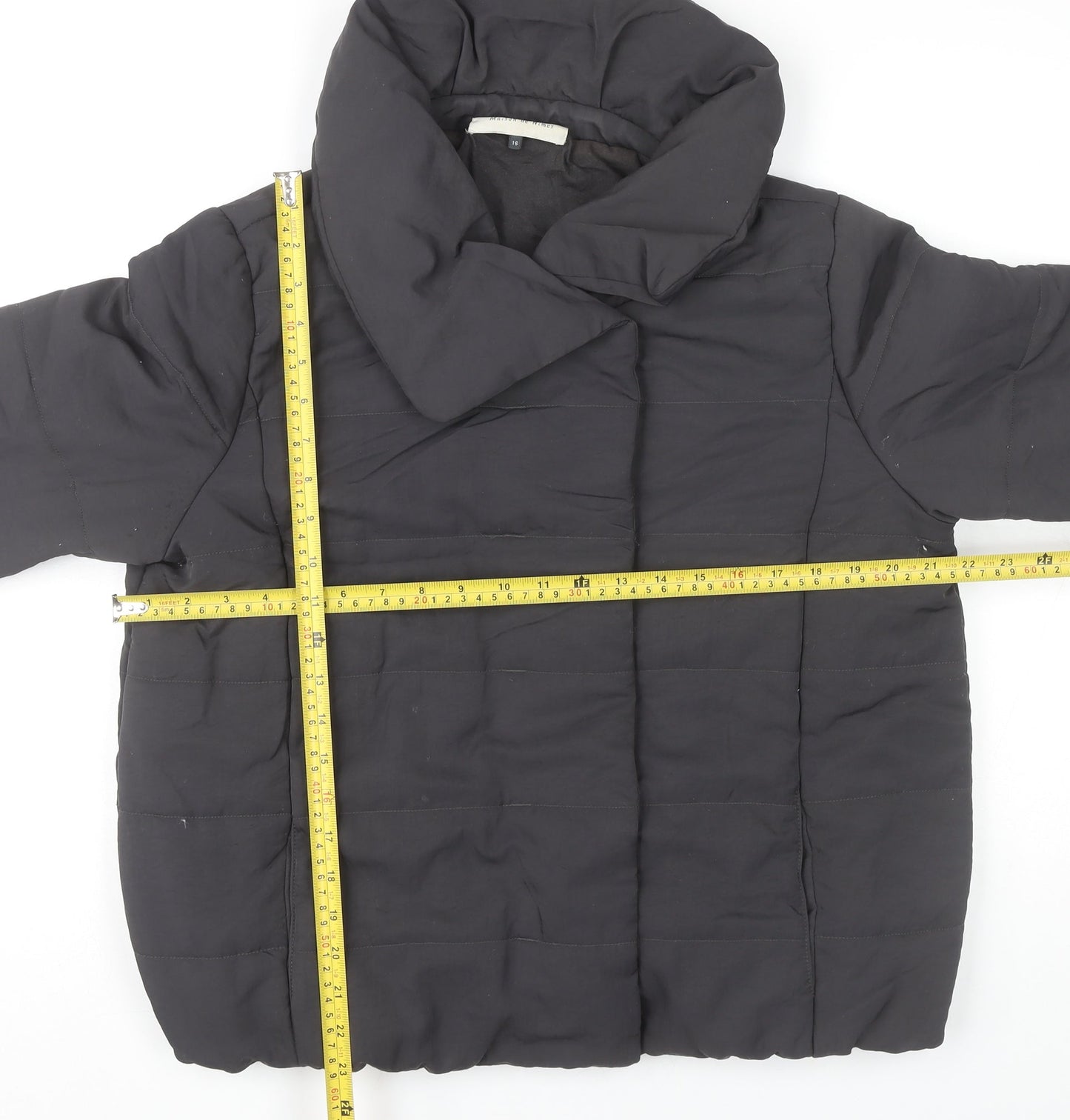 Maison de Nimes Womens Black Size 16 Puffer Jacket Quilted Winter Coat