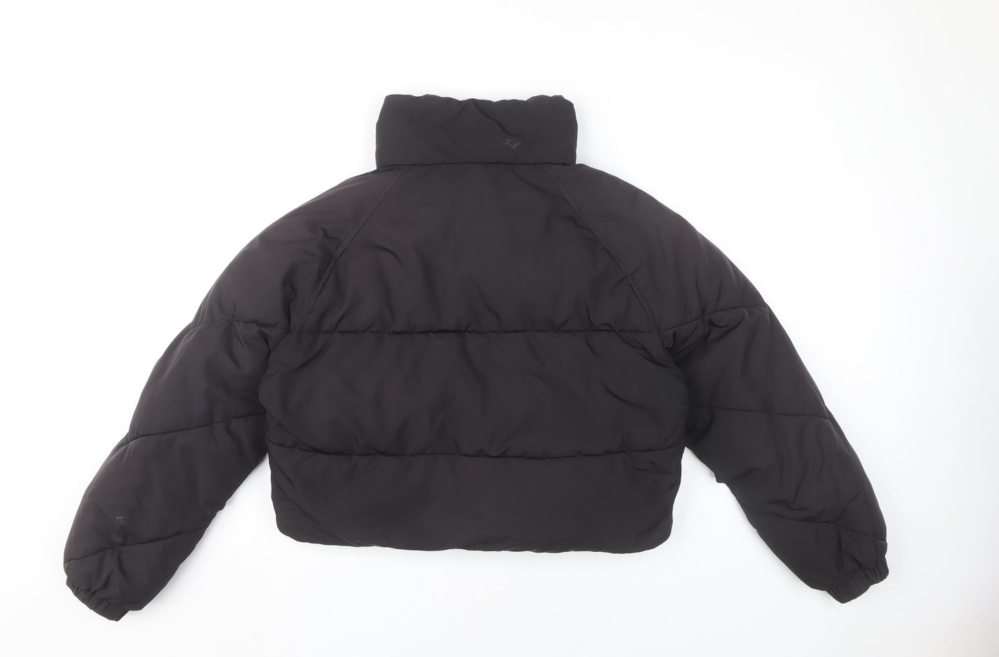 Womens UK Size 8 Topshop Black Puffer Jacket
