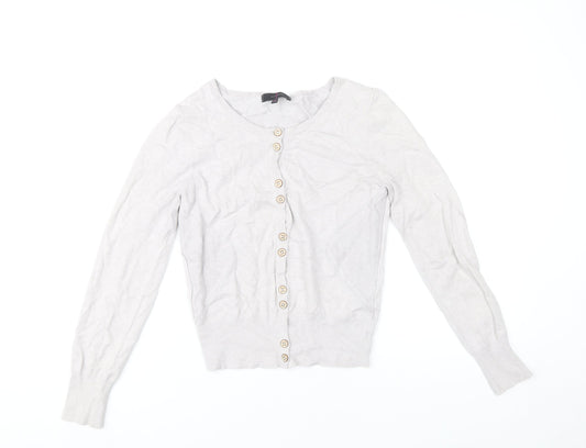 Jasper Conran Women’s Beige Long Sleeve Button Cardigan Size 10