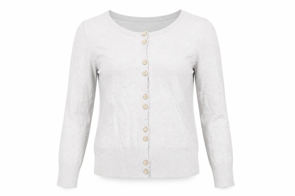 Womens UK Size 10 Jasper Conran Beige Cardigan Jumper