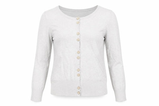Womens UK Size 10 Jasper Conran Beige Cardigan Jumper
