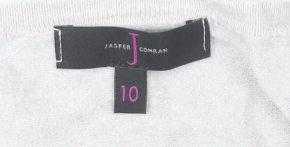 Jasper Conran Women’s Beige Long Sleeve Button Cardigan Size 10