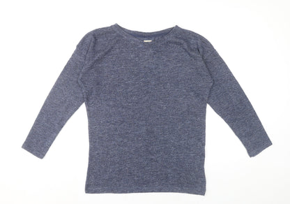 Zara Women’s Blue Slim Fit Knit Jumper Size S Long Sleeve