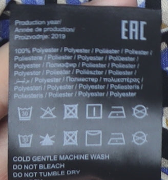 ONLY Women’s Multicoloured Geometric Midi Dress 3XL A-Line Long Sleeve