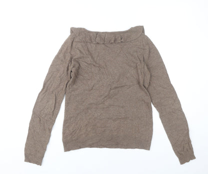 Womens UK Size 8 Zara Brown Pullover Jumper