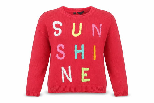 Rainbow Womens Red Sunshine Pullover Jumper Size 10 Cotton Blend