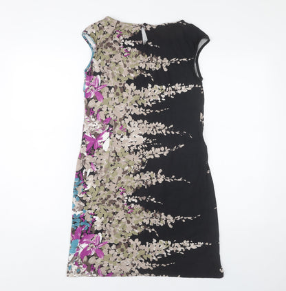 TU Women’s Multicoloured Floral Shift Dress Size 10 Knee Length
