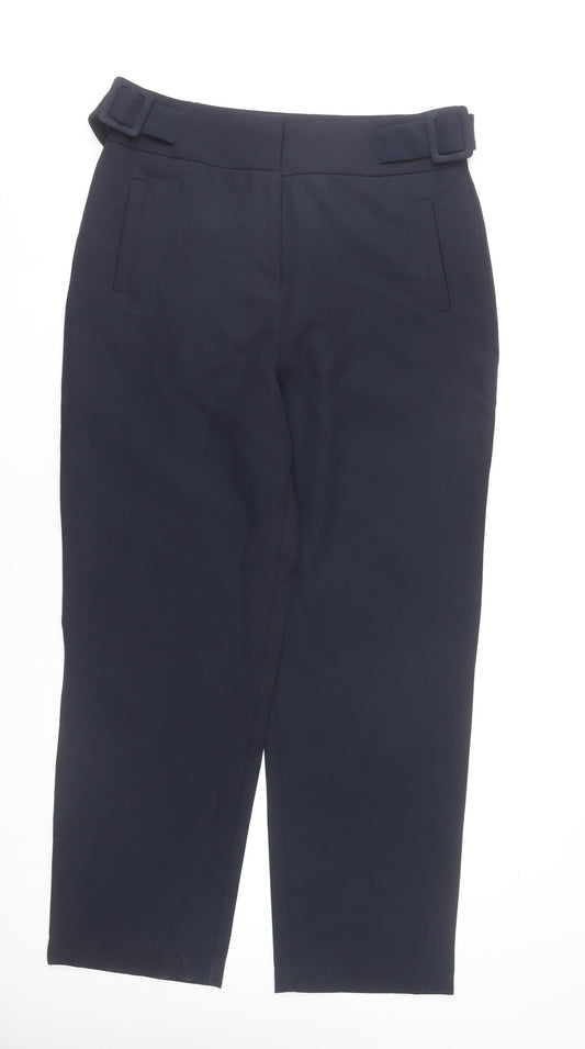 Monsoon Women’s Blue Size 14 Belted Straight Leg Dress Pants
