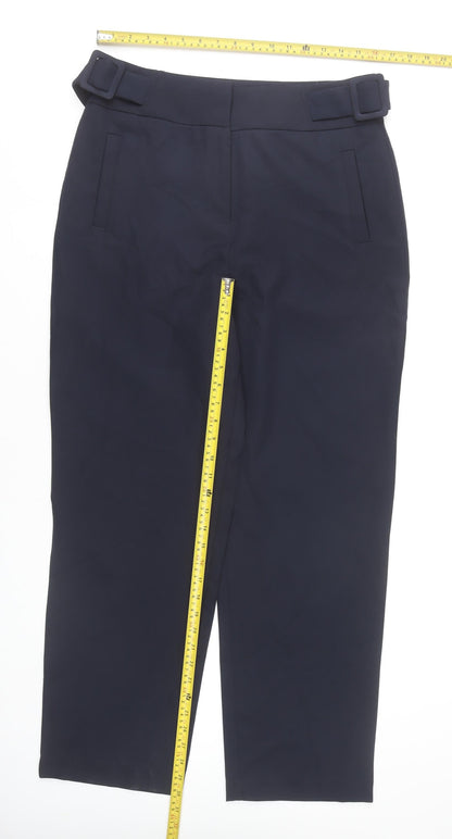 Monsoon Women’s Blue Size 14 Belted Straight Leg Dress Pants