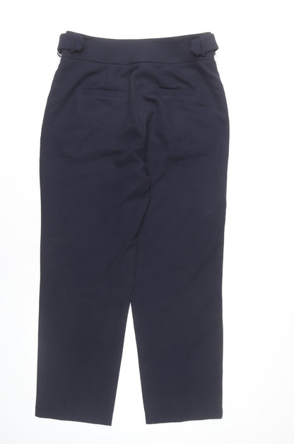 Monsoon Women’s Blue Size 14 Belted Straight Leg Dress Pants