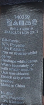 Monsoon Women’s Blue Size 14 Belted Straight Leg Dress Pants