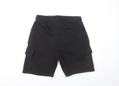 boohooMAN Men’s Black Cargo Shorts Size S Regular Fit