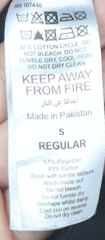 boohooMAN Men’s Black Cargo Shorts Size S Regular Fit