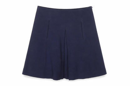 Zara Women Blue Size 12 A-Line Knee Length Skirt Workwear