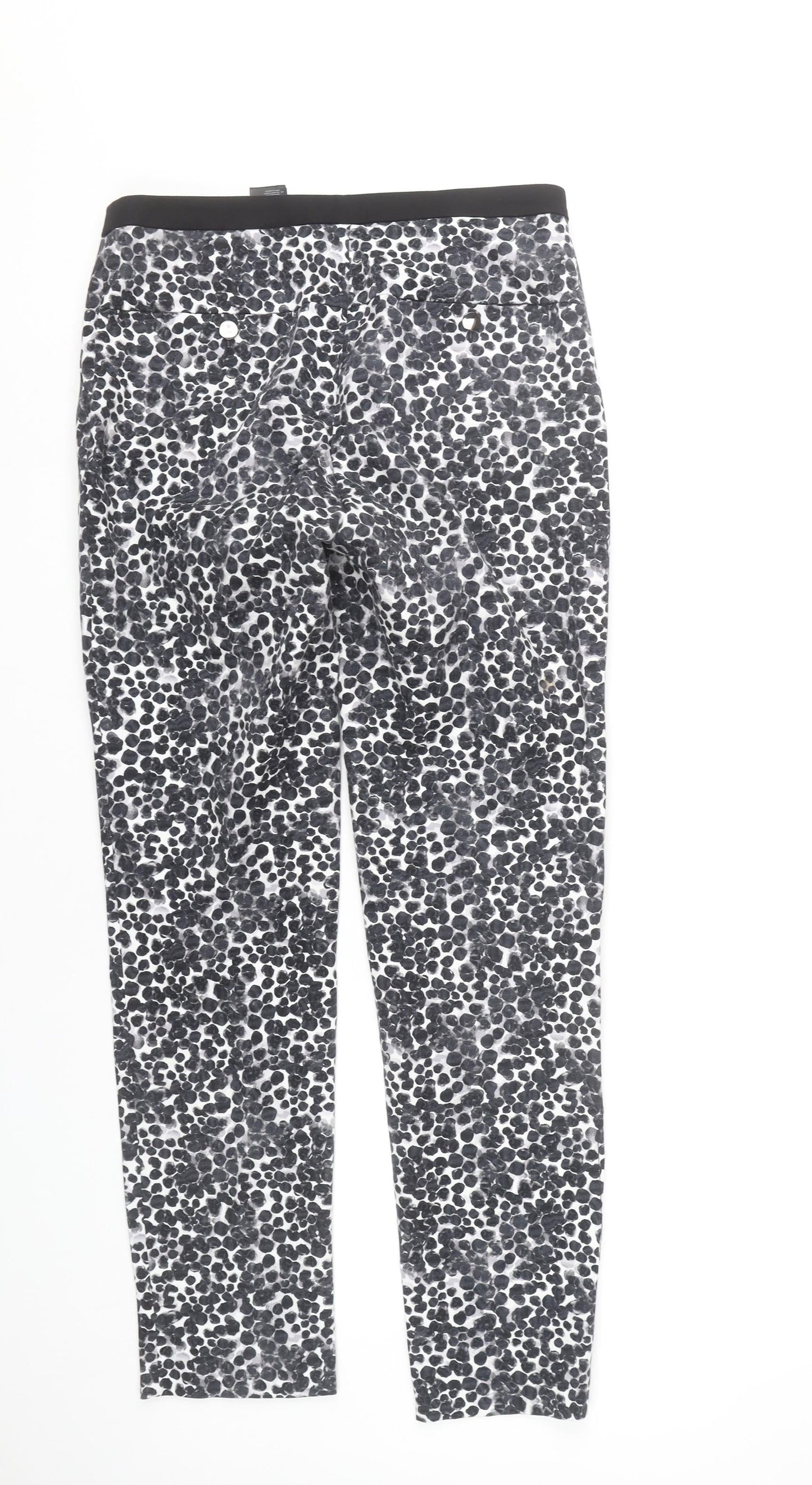 Womens UK Size 10 H&M Slim Fit Leggings Black Trousers