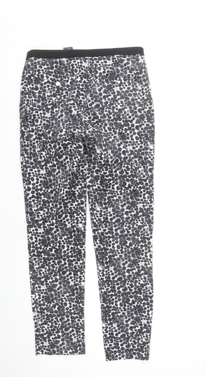 Womens UK Size 10 H&M Slim Fit Leggings Black Trousers