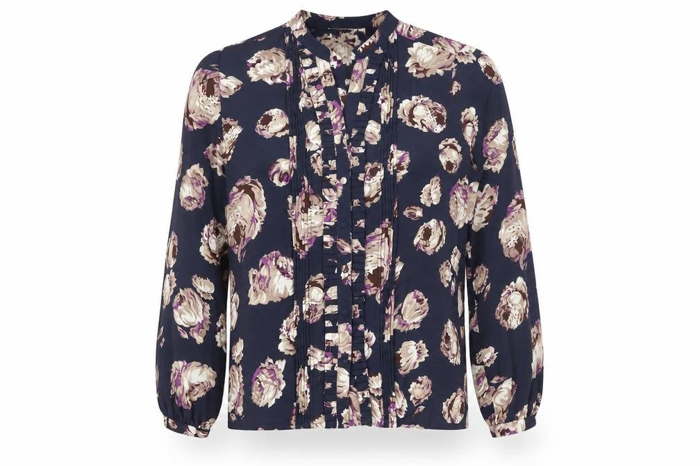 Womens UK Size 12 Dunnes Stores Blue Tunic Blouse