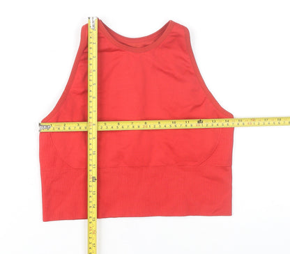 H&M Women’s Red Racerback Tank Top M Athletic Sportswear