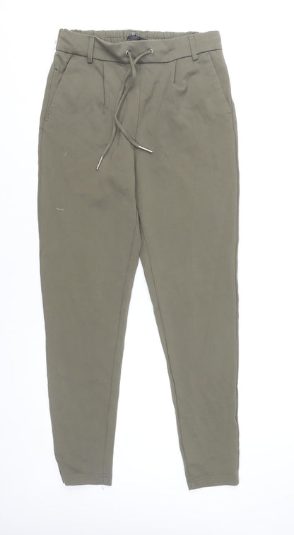 Womens UK Size S Only Regular Fit Jogger Green Trousers