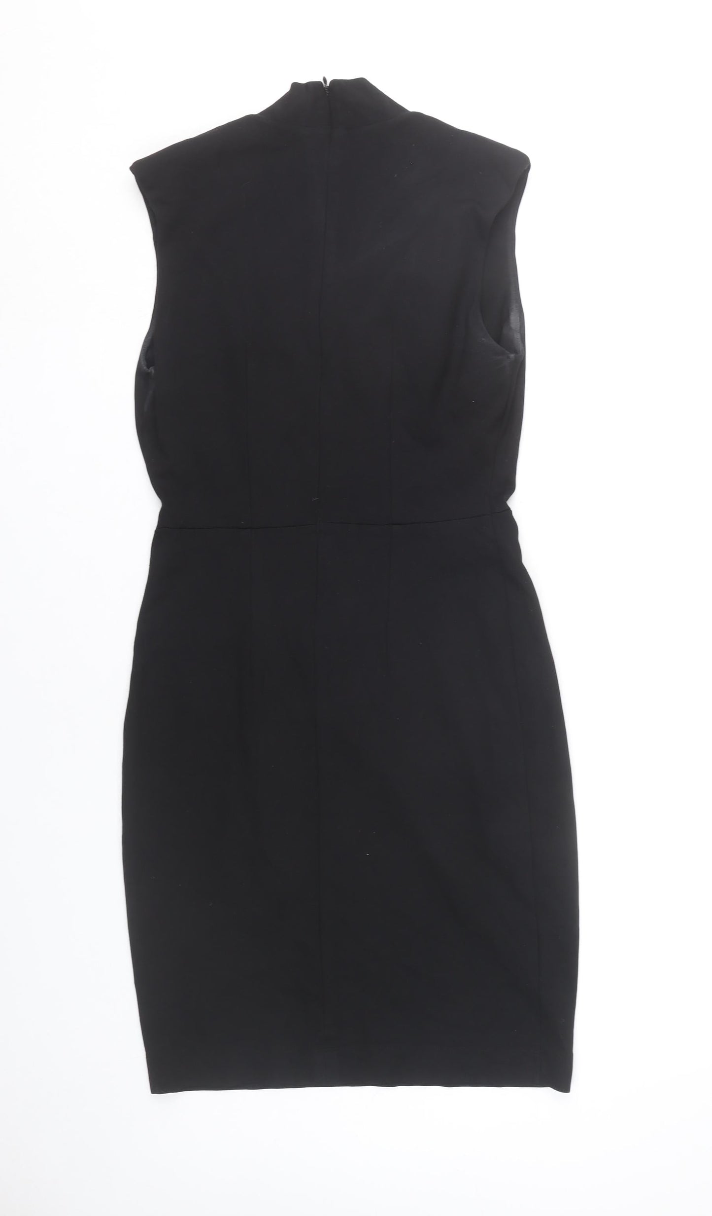 French Connection Womens Black Size 10 Sheath Knee Length Dress