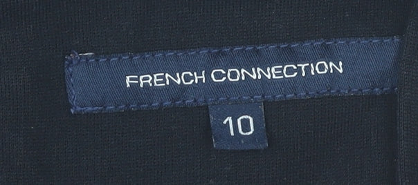 French Connection Womens Black Size 10 Sheath Knee Length Dress