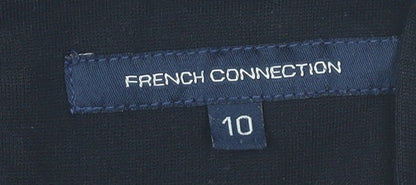 French Connection Womens Black Size 10 Sheath Knee Length Dress