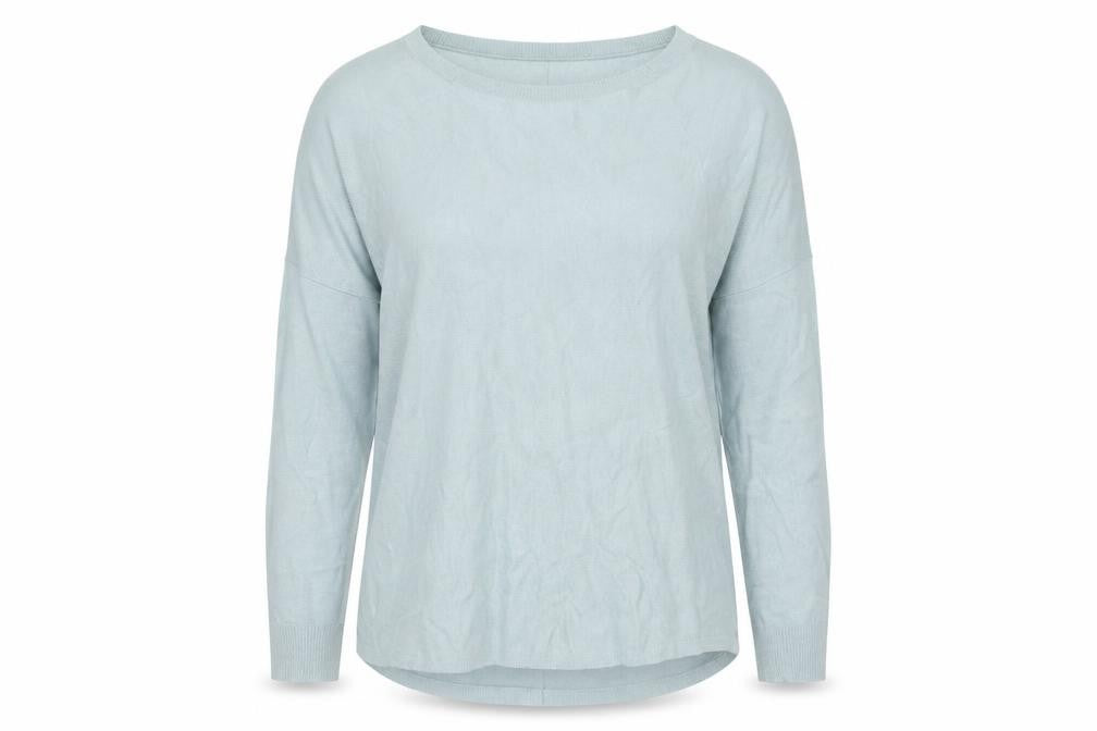 Womens UK Size L French Connection Blue Pullover Jumper
